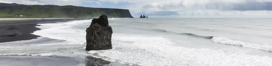 lavastrand, sydkusten, reynisfjara, island